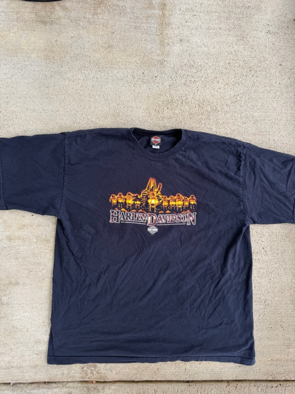 Vtg Harley Davidson Men’s Graphic T Shirt Chilkoot Pass Alaska 4XL ,Made in USA